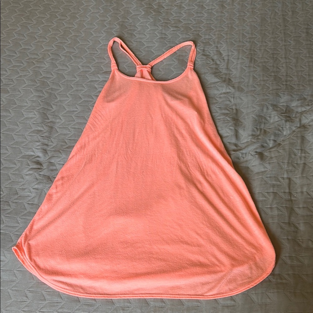 Women’s Coral Pink Racerback mini Dress summer